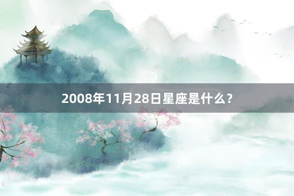 2008年11月28日星座是什么?